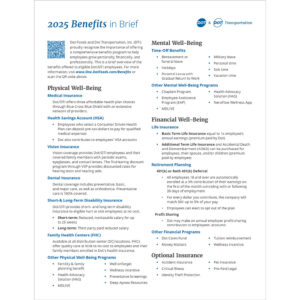 2025 Benefits-in-Brief Guide Flyer