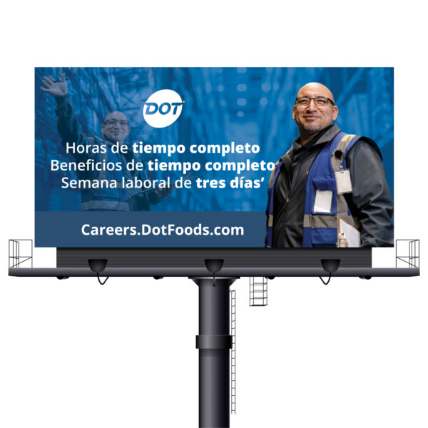 Warehouse Benefits Billboard - Spanish