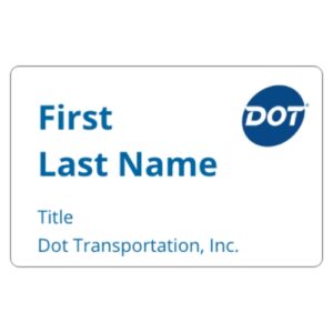 Name Badge Magnetic Back - DTI