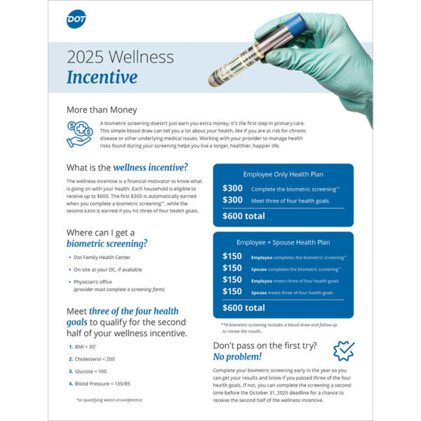 Flyer | Wellness Incentive General