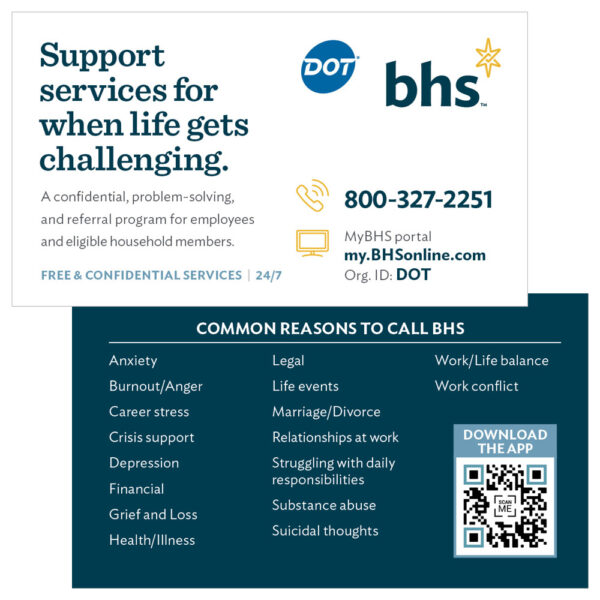 Wallet Card | Employee Assistance Program (EAP) BHS