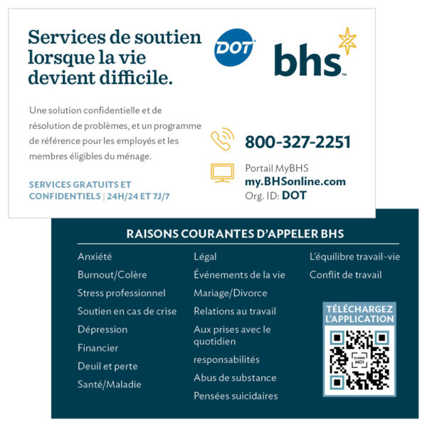 Wallet Card | Employee Assistance Program (EAP) BHS - Image 2