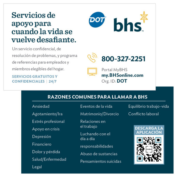 Wallet Card | Employee Assistance Program (EAP) BHS - Image 3
