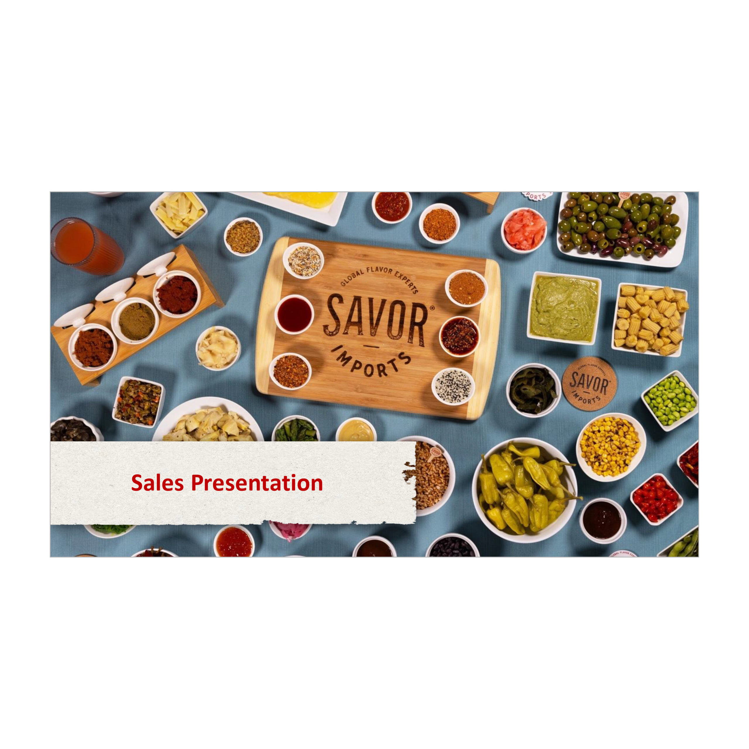 PowerPoint Template |Savor Imports Sales Presentation