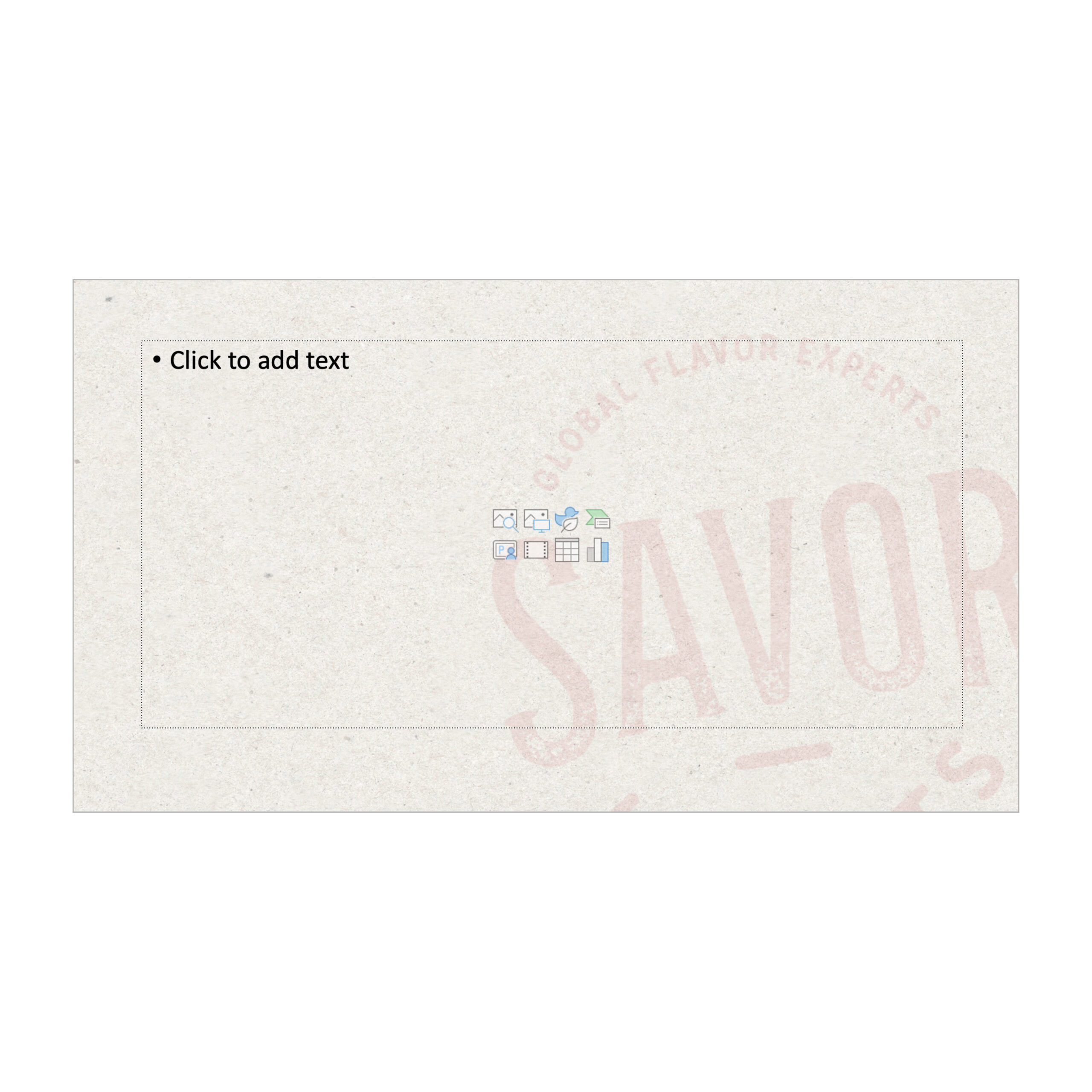 PowerPoint Template | Savor Imports Blank Presentation - Image 2