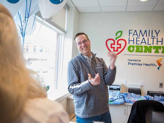 Dot employee at the Mt. Sterling family health center